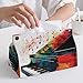 Tissue Box Cover, Colorful Piano Keyboard Music Tissue Box Holder, PU Stylish Decorative Holder with Snap Closure, Easy Refill & Durable Design for Home, Car & Office, All Occasions