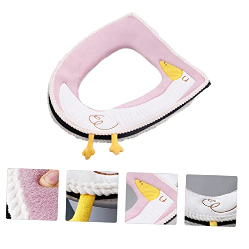 Cabilock Cartoon Toilettensitzauflage Kommode Einlagen 1 Stück Toilettenwärmer Abdeckung Toilettenkissen Klebrige Toilettenauflage Toilettensitzkissen Universal Toilettensitzkissen – Bild 4