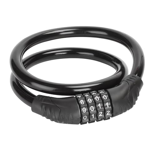 Antivol Vélo à Code 4 Chiffres, Cadenas Chaîne 60cm Ø12mm, Câble de Sécurité Robuste Anti-Vol Attache Velo Bike Lock pour Vélo Trottinette Électrique Scooter oussette Moto