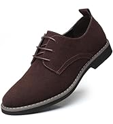 Mens Suede Shoes Dress Shoes Classic Oxfords Business Casual Lace Up Derbys Shoes
