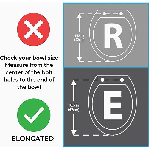 Mansfield Elongated Closed Front White Plastic Standard Toilet Seat - 1 Each