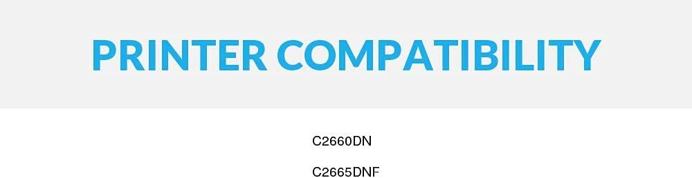 Speedy Inks Compatible Toner Cartridge Replacement for Dell C2660 C2660dn C2665dnf High-Yield (Black, 2-Pack)