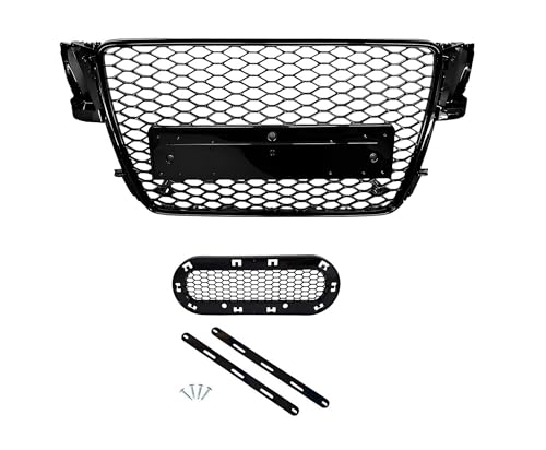 Calandre Grille Nid Abeille Noir Brillant Sans Sigle Pour Audi A5 8T B8 07-11
