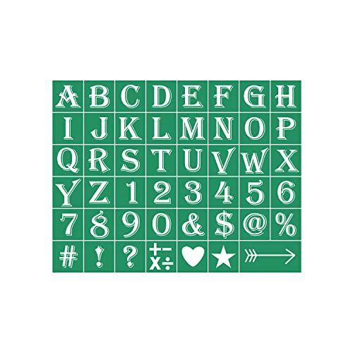 DGAGA Silk Screen Stencils Alphabet Self Adhesive Stencils Reusable Letters Chalk Silk Screen Stencils for DIY T-Shirt Canvas Home Decor, painting on wood