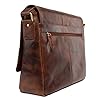 LEABAGS Sac à bandoulière en Cuir Oxford I Sac pour Ordinateur Portable jusqu'à 15 Pouces I Messenger Bag en véritable Cuir de Buffle au Look Vintage I Sac à bandoulière I Sac de Travail I 38x10x31cm #5