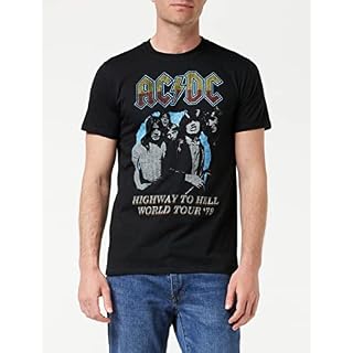 AC/DC ACDC-Highway World Tour 79′ -T Shirt XXL, Noir (Black Blk), XX-Large Homme - Les Beatles, Paul McCartney, John Lennon, RIngo Starr, George Harrison AC/DC ACDC-Highway World Tour 79' -T Shirt XXL, Noir (Black Blk), XX-Large Homme – Image 5