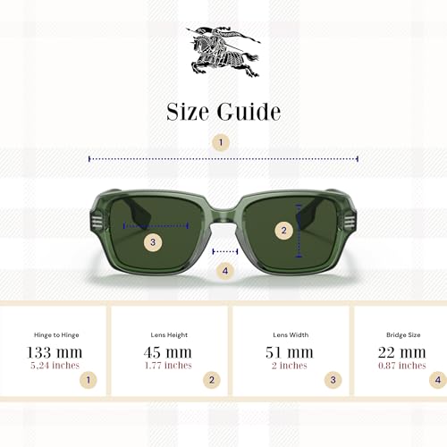 BURBERRY Eldon BE4349 Rectangle Sunglasses for Men +BUNDLE with ACCESSORY EYEWEAR KIT3