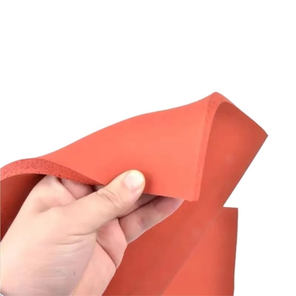 Silikonowa mata do pras termicznych Czerwona uszczelka z pianki silikonowej 500x500x(1-6) mm do sprzętu drukarskiego(500x500x6mm)