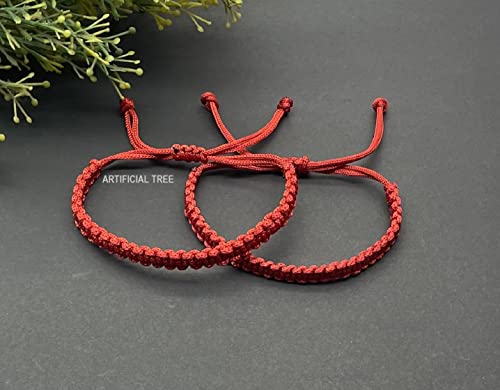 Image of ARTIFICIAL TREE HANDMADE KALA DHAGA BRACELET ADJUSTABLE FOR WOMEN MEN GIRLS BOYS Nazar Bracelets 2 Piece