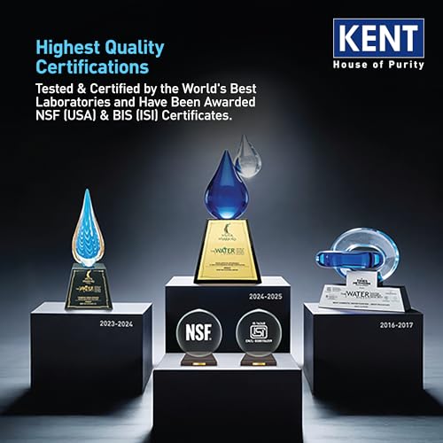 Image of KENT Elegant-B RO Water Purifier| 4 Years Free Service* | RO+UF+TDS Control+UV LED In-Tank | 8L | 20LP /Hr | Ideal For Borewell /Tanker /Municipal Water