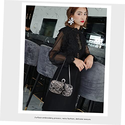 VALICLUD 1Pc Bolsa De Noite Bordada Carteira De Pulso Bolsa De Diamante Carteiras De Pulso Femininas
