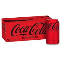 Coca-Cola Zero Sugar Soft Drink Multipack Cans 10 x 375 mL