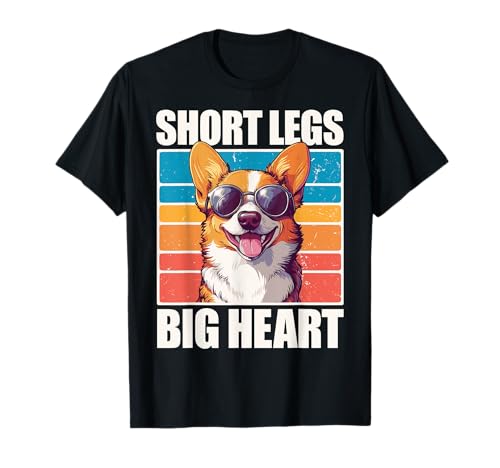 Short Legs Big Heart Corgi Camiseta