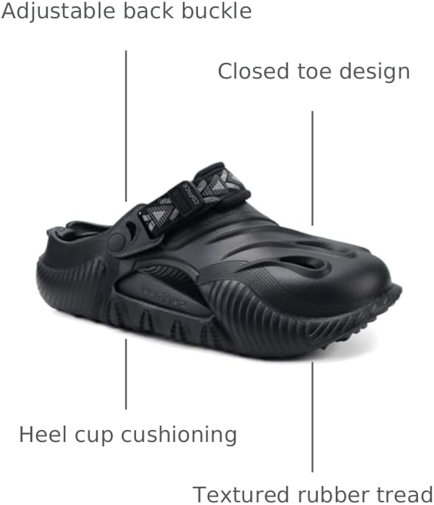 Amazon.com | COFACE Mens Recovery Clogs Comfortable Walking