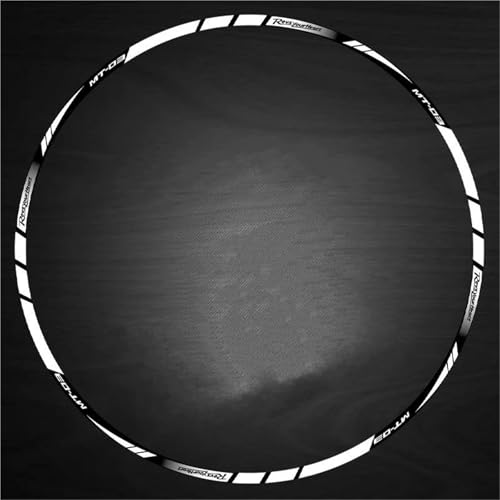JHYBDP Motorrad-Radnabenaufkleber Motorrad-Felgenaufkleber Für Yamaha MT-03 MT03 MT 03 17 Zoll Regenbeständige Aufkleber Felgenaufkleber-Set(Farbe 3)