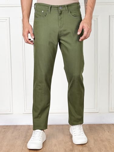 Image of Thomas Scott Men's | Solid | Brathable Fabric | Denim | Mid Rise | Casual Jeans for Men