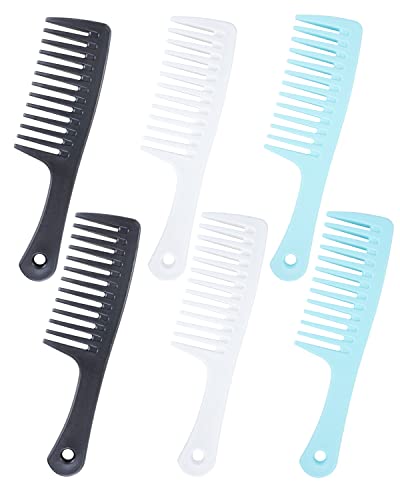 Peines desenredantes para cabello rizado, 6 piezas miniatura 1