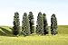 Bachmann Trains inches 4 inches Cedar Trees 9 Per Box