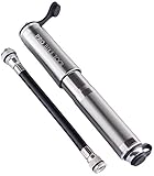 Pro Bike Tool Mini Bike Pump Fits Presta and Schrader - High Pressure PSI - Reliable,...