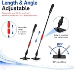 FISORAS Aquarium Cleaning Tools, 7 in 1 Fish Tank Cleaning Kit with Adjustable Long Handle,Aquarium Sponge Brush and Fish Net