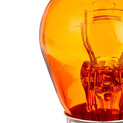 Multilaser Lâmpa+F7:W7Da Pisca 2P S25 P21 + 5W 12V 21 + 5W Bay15D Laranja 10 Unidades - Au853, Comum