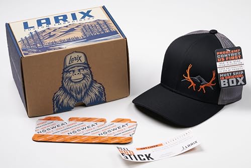 Image of LARIX Trucker Hat Men - Snapback Cap with Breatheable Mesh Back, Hats for Men, Mens Hat, Mens Trucker Hats