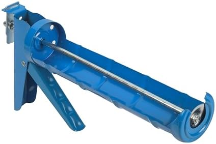 Spartan 13 Inch Heavy Duty Caulking Gun | Steel Half-Open Silicone Sealant Applicator for Glass, Bathroom, Kitchen, Construction & DIY Use (Assorted Color)