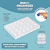 The Beadsmith Clear Organizer Box – 9.5” x 6.4” Storage Case with 24 Mini Jars (1.5” x 0.8”), Screw-Top Containers for Crafts, Spices, Pills, Screws, Jewelry, Office Supplies & More #1