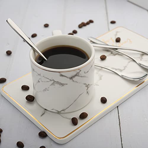 Stainless Steel Egg Spoons for Soft Boiled Eggs Set Espresso Spoons for Dessert, Tea, Coffee by Leegg - Used condition - Image 6