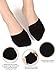 SATINIOR 8 Pairs Toe Topper Socks for Women, Mule Toe Topper Liner Half Socks Cotton Seamless(Black, White, Light Gray, Light Blue, Light Purple, Light Pink, Light Green, Orange)