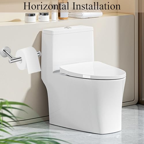 Toallero y portarrollos de Papel higiénico, Juego de 2 Piezas de Hardware de baño de Acero Inoxidable, toallero y portarrollos de Papel higiénico, Accesorios de baño Cromo - imagen 4