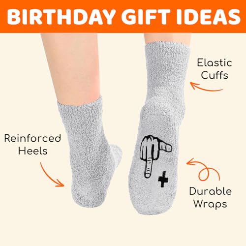 Image of HAPPYPOP 45TH Birthday Gifts - Socks for 45 Year Olds, Gifts for 45 Year Old Women Men