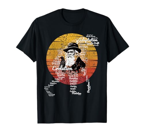 Charles Darwin Theory of Evolution funny tee T-Shirt