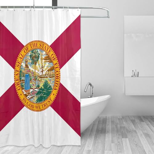 Rideau de douche EdWal Floride 185 cm en polyester supérieur - 4