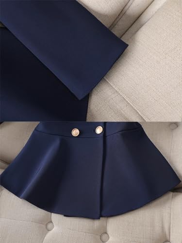 Elegant Blue Pant Suit for the Modern Professional Woman - Image 3