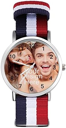 Custom Photo Watch - Personalized Watches with Your Own Picture/Text - For Men & Women