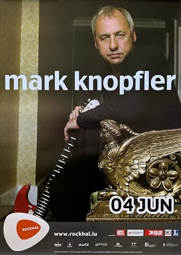 Affiche Grand Format Mark Knopfler Concert Luxembourg Poster 60x80 cm