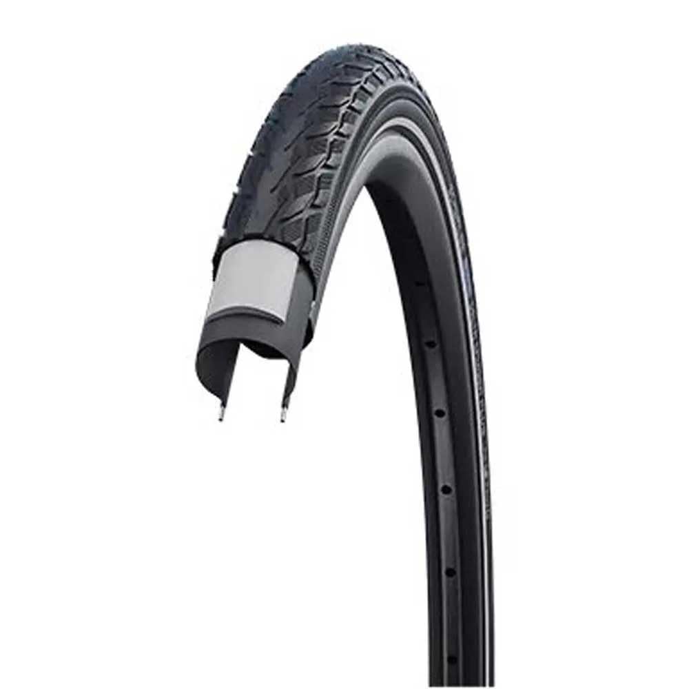 Schwalbe Delta Cruiser Plus PunctureGuard TwinSkin Green Compound Tyre, Black/Reflective, 40-635 (28x1 1/2 700x38B)