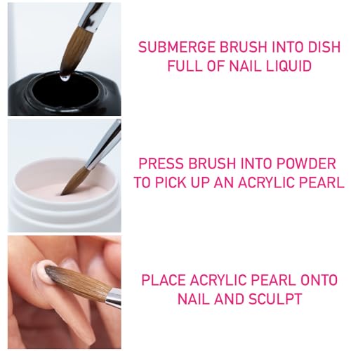 Young Nails Liquid Nail Monomer for Acrylic Nail Powder - Professional Liquid Monomer, Acrylic Nails At Home, Low Odor, MMA Free, Non-Yellowing, 32 oz - Thumbnail 4