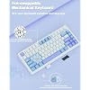 AULA Wireless Keyboard and Mouse Combo, F75 75% Mechanical Keyboards, Hot Swappable Custom Keyboard+SC580 Wireless Gaming Mouse Black