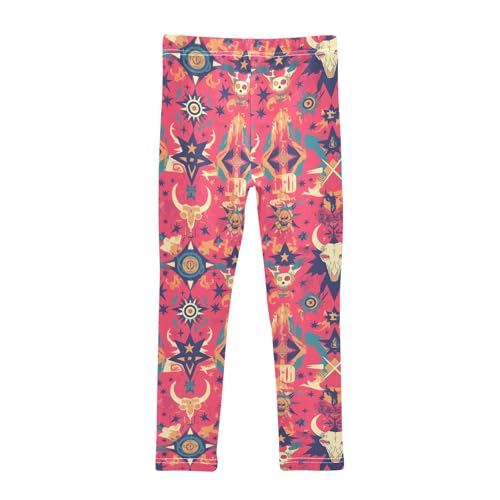 Rainbow Polka Dots Kids Baby Girls Active Leggings Soft Full Length Athleisure Pants Exercise2