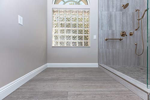 12” Cut Sample Vinyl Plank, Pre-Attached Underlayment, Click, 40 Mil Wear Layer, Arlo #TOP7