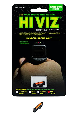 Hiviz Smith & Wesson Overmolded Fiber Optic Front Sight (Orange) #TOP4
