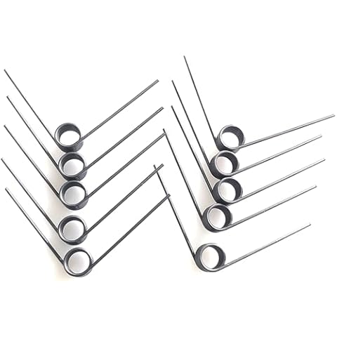 10pcs Torsion Spring Stainless Steel Small Spring Length 40mm 90 Degree 6 Coils Torsional Spring for Tools Maintenance and Carpentry DIY Cover