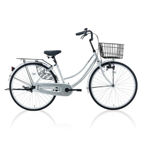 完成品でお届け!26インチ 自転車 SHIMANOパーツ マイスター 変速無しシングル ママチャリ 大容量フロントバスケット[シルバー]|京都 中川商会 老舗 カジュアル&スポーティー 組立不要 ツーリング サイクリング 通勤 通学 通販 ふるさと納税 MEISTER-MST26A[シルバー(S)]