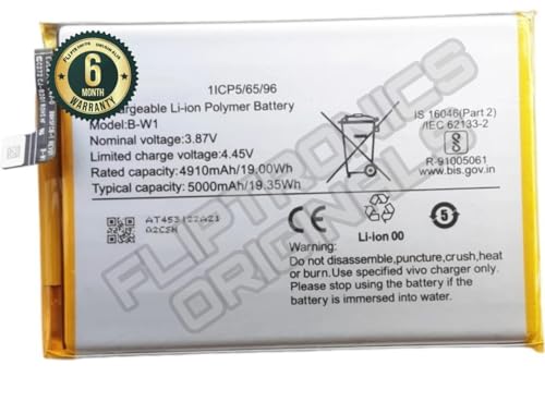 Image of B-W1 Battery for vivo Y02s, Y02, V2203 Battery with 6 Month Warranty****(P308)