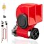 Red air horn with wire