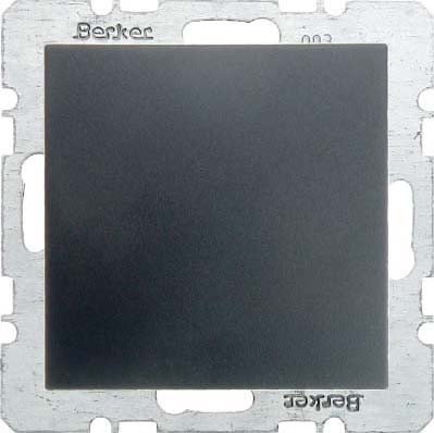 Termostato con BCU sin control manual, series berker S.1/ B.3/ B.7 de hager, antracita
