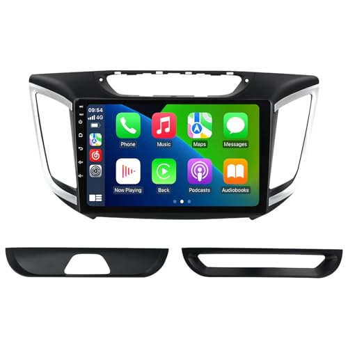 Generico Macchina di Navigazione GPS per Auto Android 14 per Hyundai LX25 2015 2016 2017 2018 2019, Lettore Multimediale Automatico Radio Dvd Impianto Stereo Dvd con Immagine Inversa