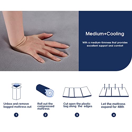 Bdeus Velvet Folding Mattress Folding Sofa 4" Breathable High-Density Foam Mattress Topper, Portable Guest Bed With Removable&Washable Cover #TOP5